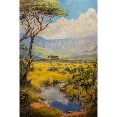 African Scenery Canvas